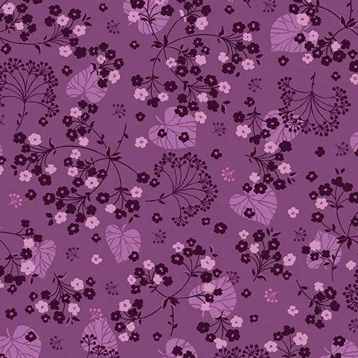 Purple Magenta Harmony Cotton Wideback Fabric Per Yard