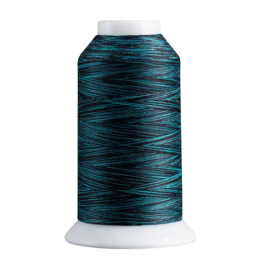 807 Teal/Black Superior Spirit Variegated Polyester Thread