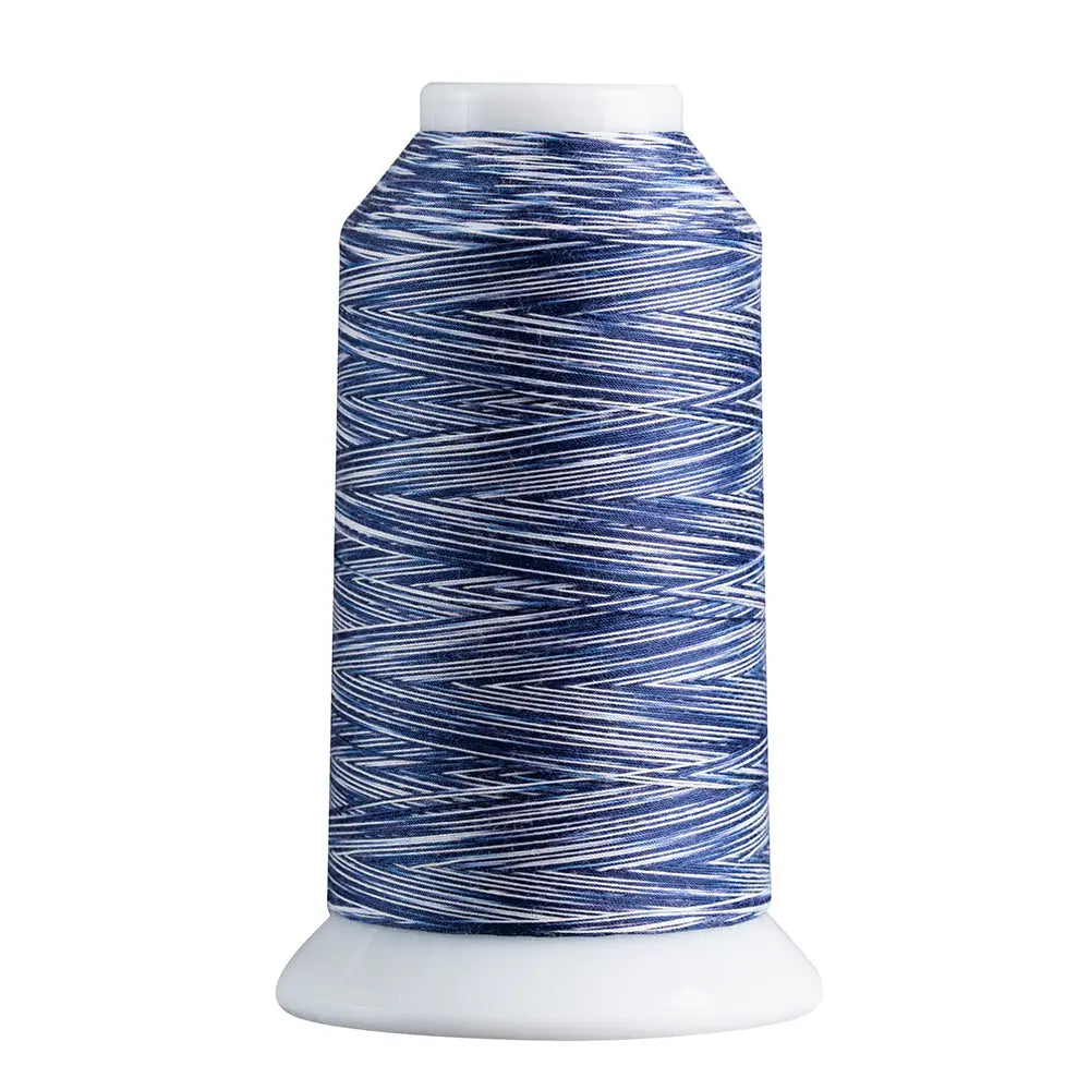 808 Navy/White Superior Spirit Variegated Polyester Thread