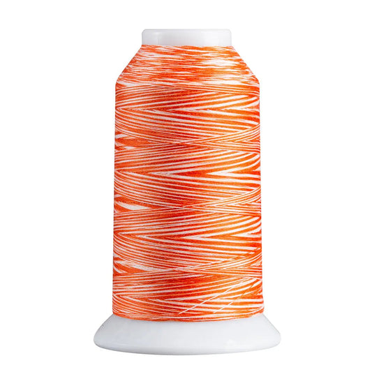 818 Orange/White Superior Spirit Variegated Polyester Thread