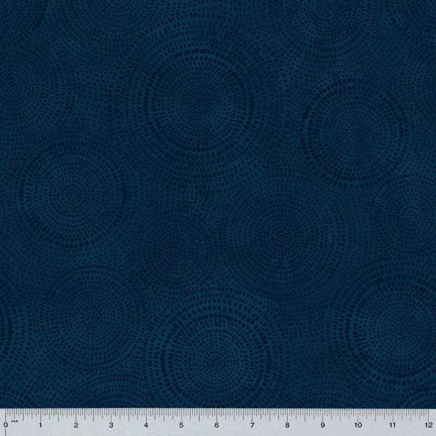 Blue Navy Radiance Wideback Cotton Fabric per yard