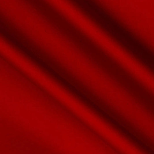 Red Scarlet Cotton Sateen Wideback Fabric per yard