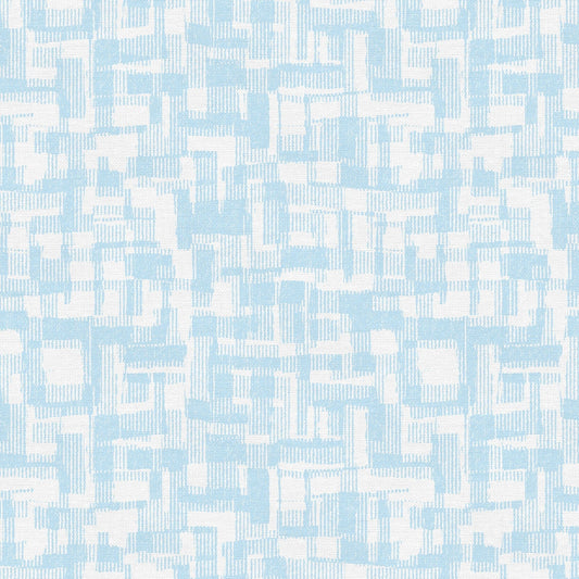 Blue Light Blue Barcodes Cotton Wideback Fabric Per Yard