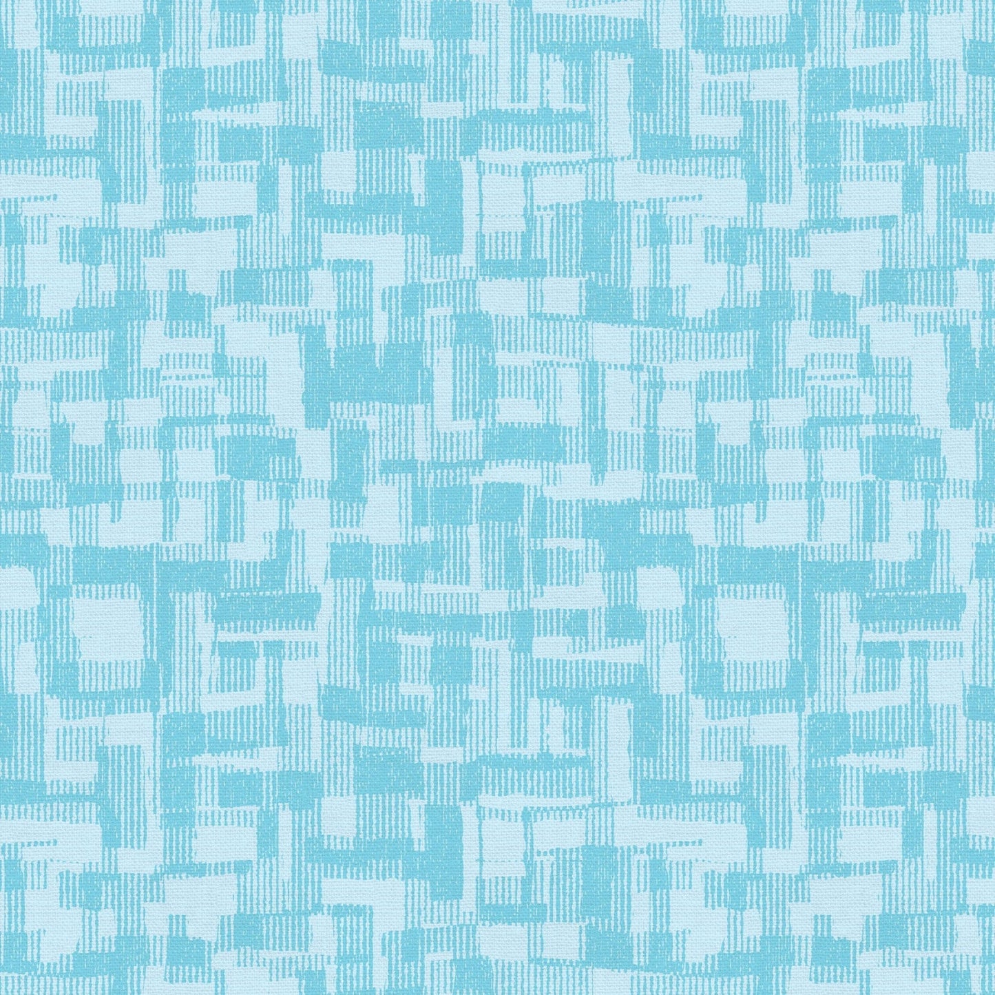 Blue Light Teal Tonal Barcodes Cotton Wideback Fabric Per Yard