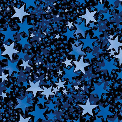 Blue Starlight Cotton Wideback Fabric Per Yard