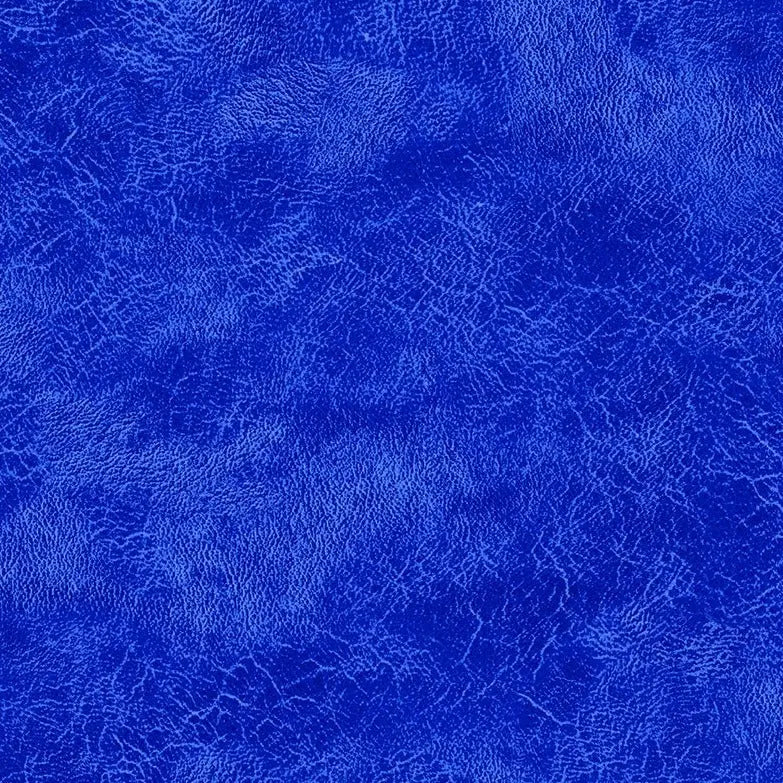 Blue Cobalt Crackles Cotton Wideback Fabric Per Yard