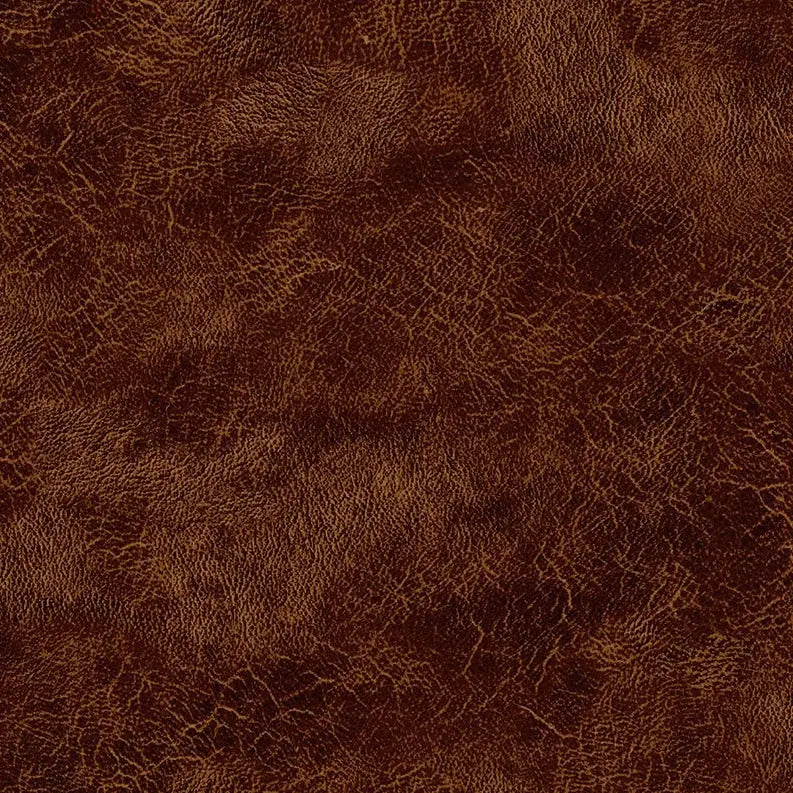 Brown Leather Crackles Cotton Wideback Fabric Per Yard