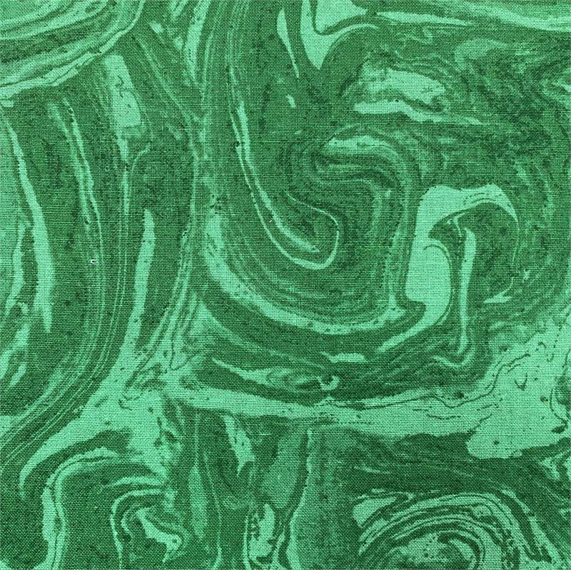 Green Waves Cotton Wideback Fabric Per Yard