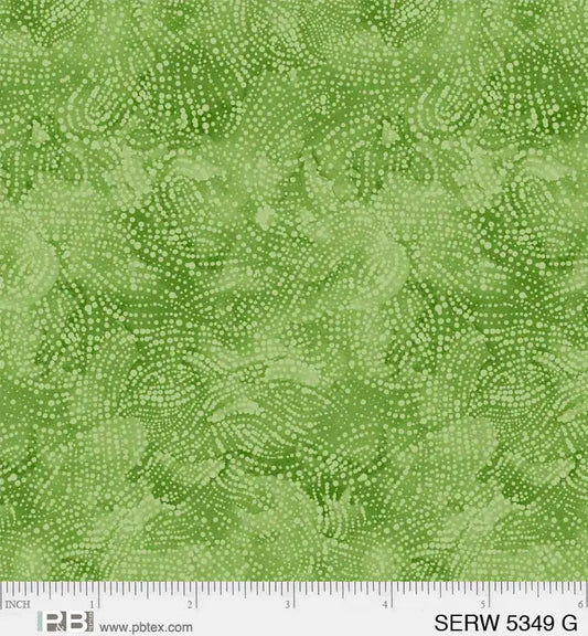 Green Aloe Serenity Cotton Wideback Fabric per yard