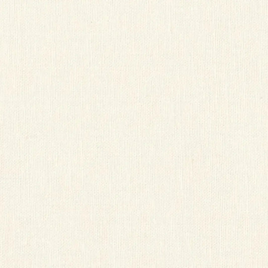 White Kona Cotton Snow Wideback Fabric per yard