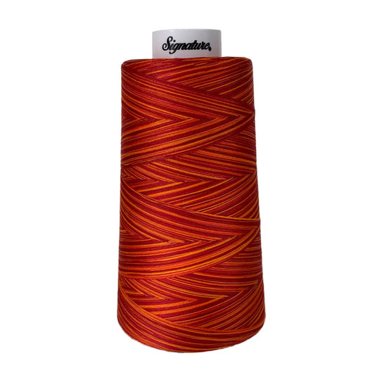 F257 Poppy Blaze Signature Cotton Variegated Thread