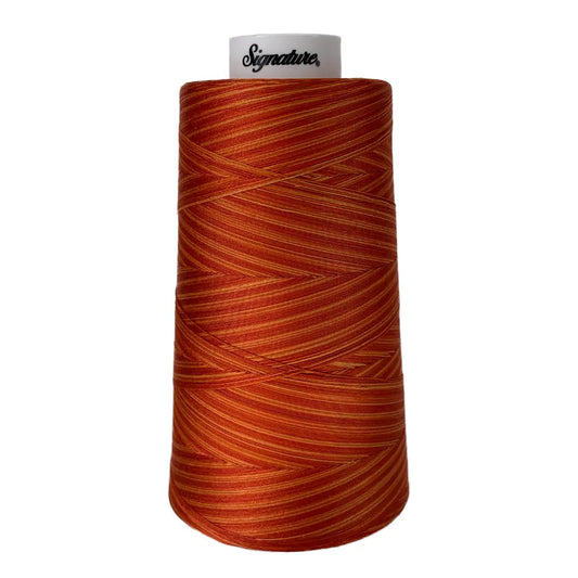 M74 Rusty Oranges Signature Cotton Variegated Thread