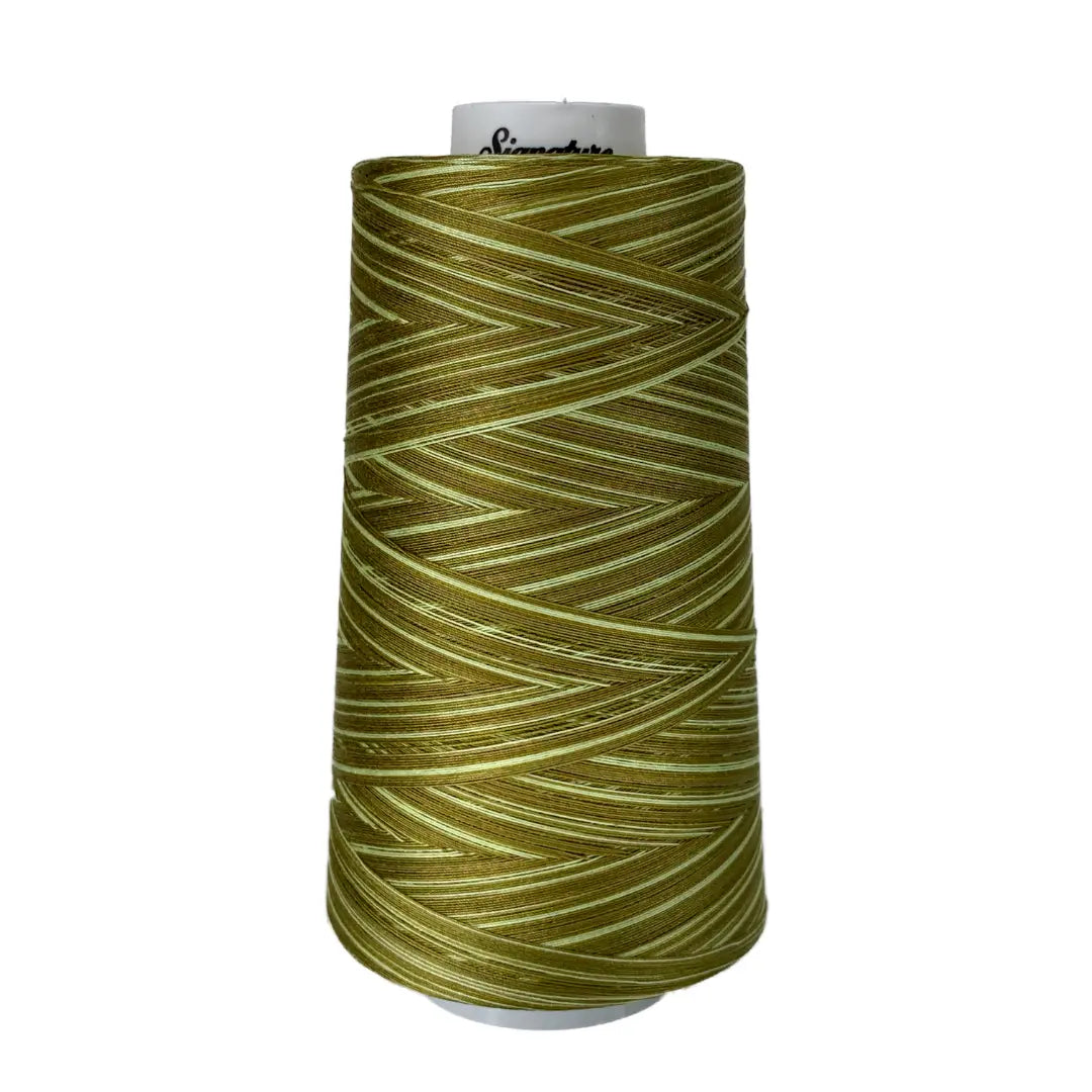 M84 Limey Greens Signature Cotton Variegated Thread